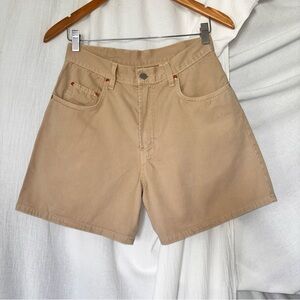 Vintage Lucky Brand Dungarees Tan Women's High Rise Shorts
